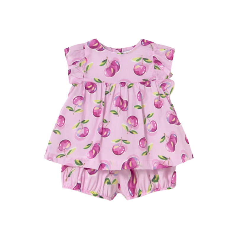 Mayoral Mayoral 2Pc Shorts Set Mauve