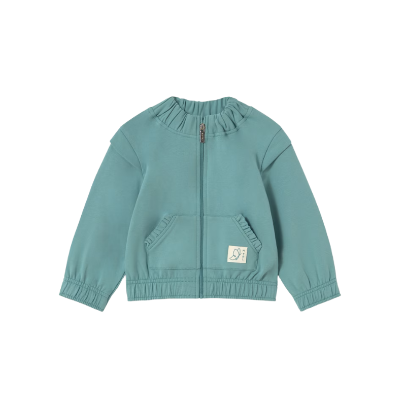 Mayoral Mayoral Fleece Zip Up Emerald