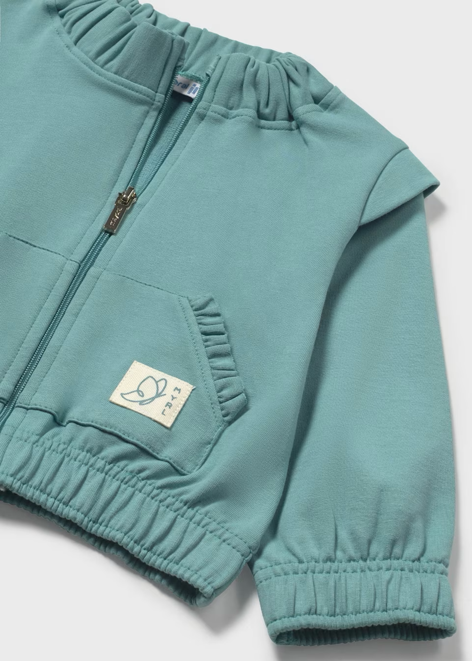 Mayoral Mayoral Fleece Zip Up Emerald