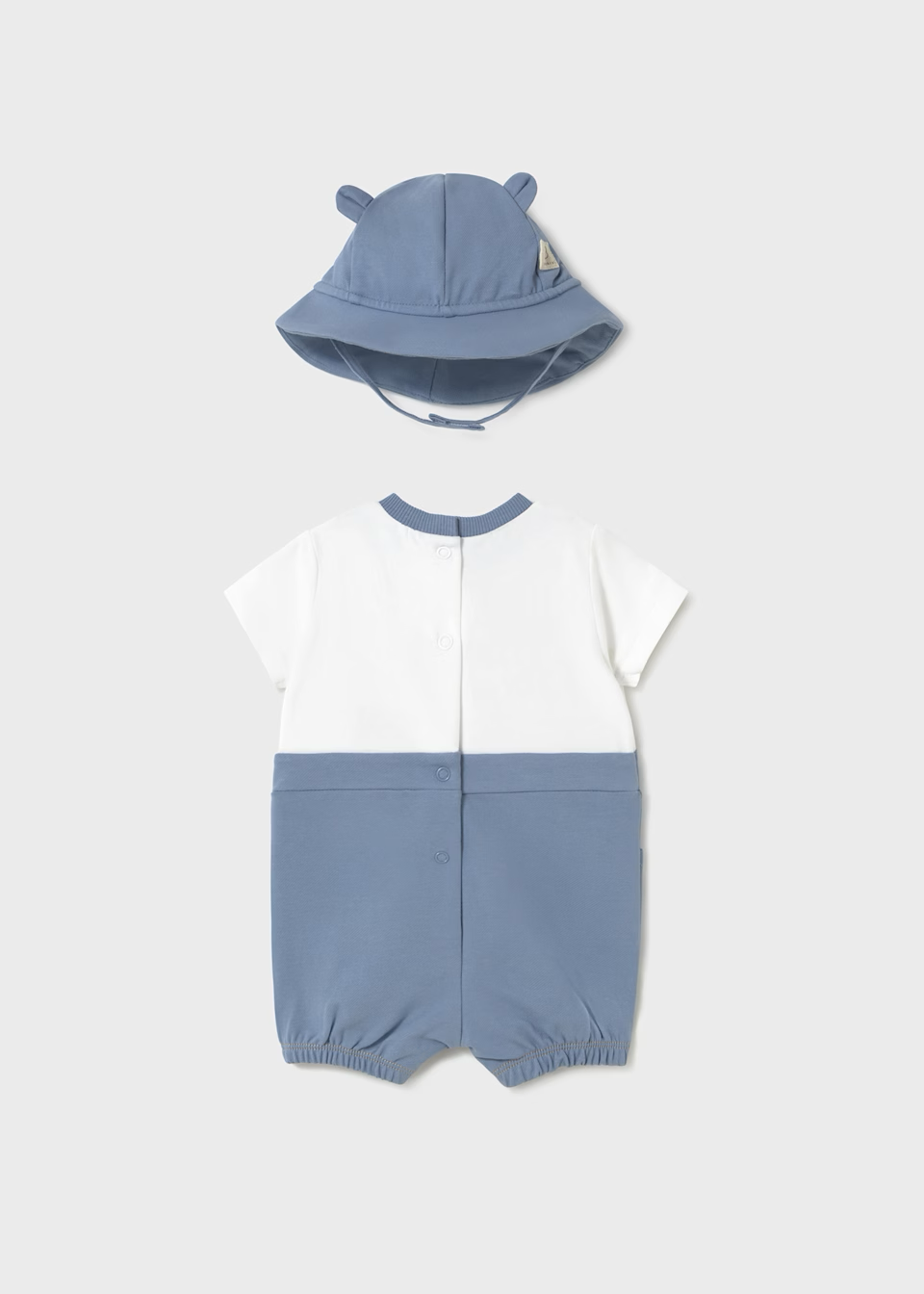 Mayoral Mayoral Dungaree W/ Hat Riviera Blue