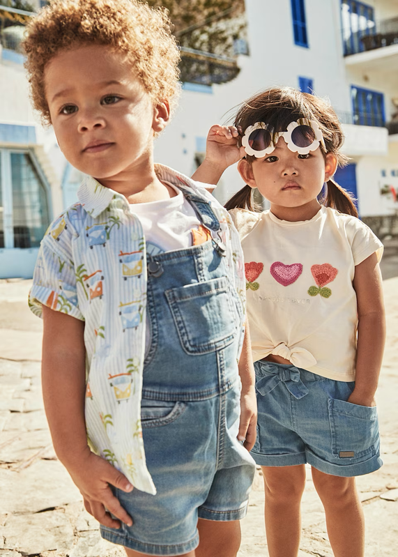 Mayoral Mayoral Soft Denim Short Overall Medium