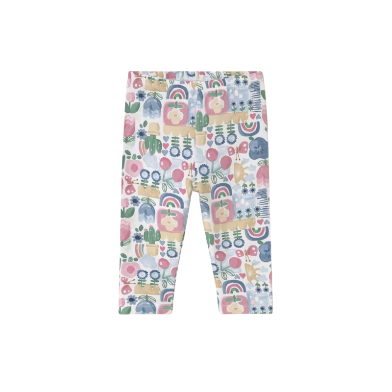 Mayoral Mayoral Patterned Floral Leggings Rose