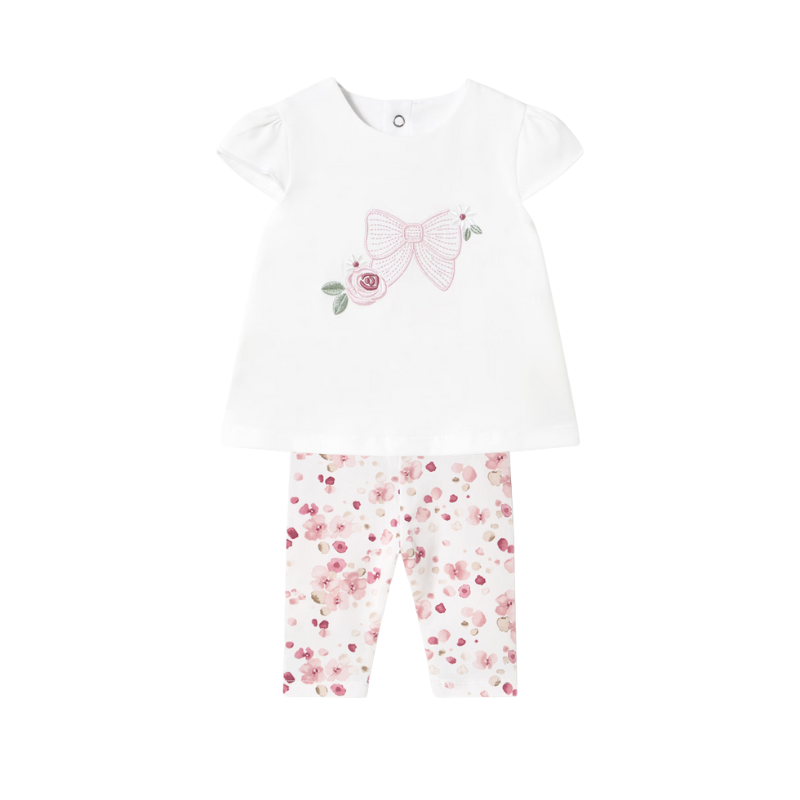 Mayoral Mayoral 2Pc Shirt/Leggings Set Baby Rose
