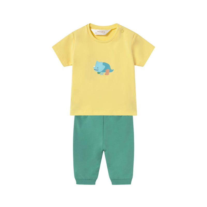 Mayoral Mayoral 2Pc Tracksuit Dino Loro Blue