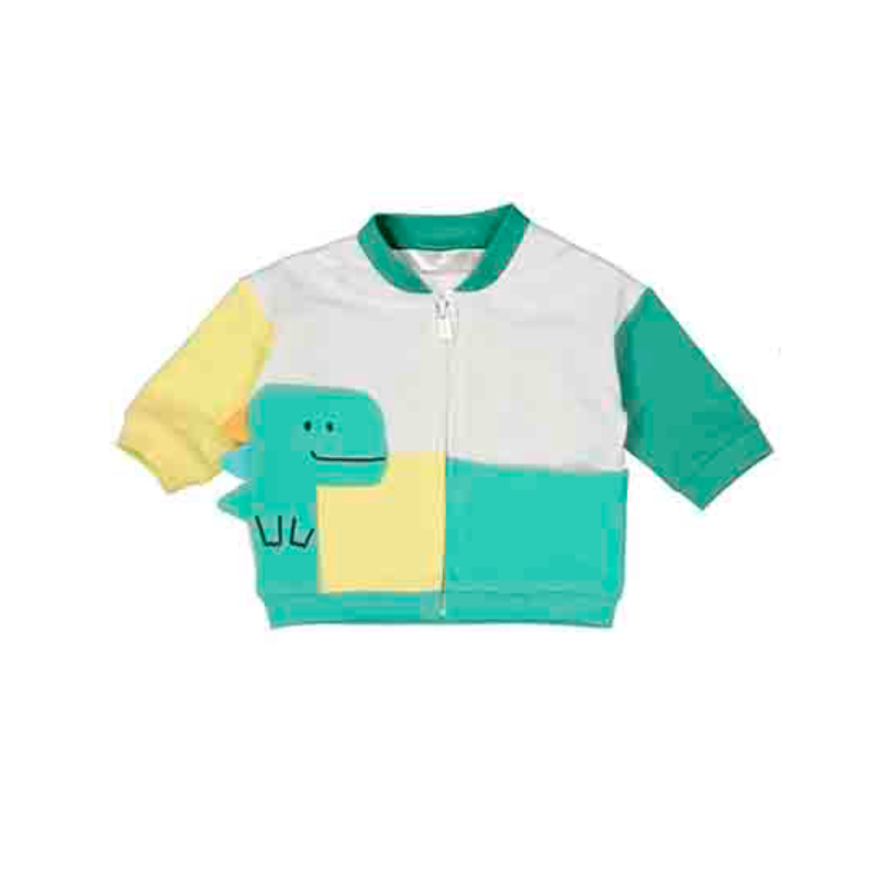 Mayoral Mayoral Zip Up Sweater Dino Loro Blue