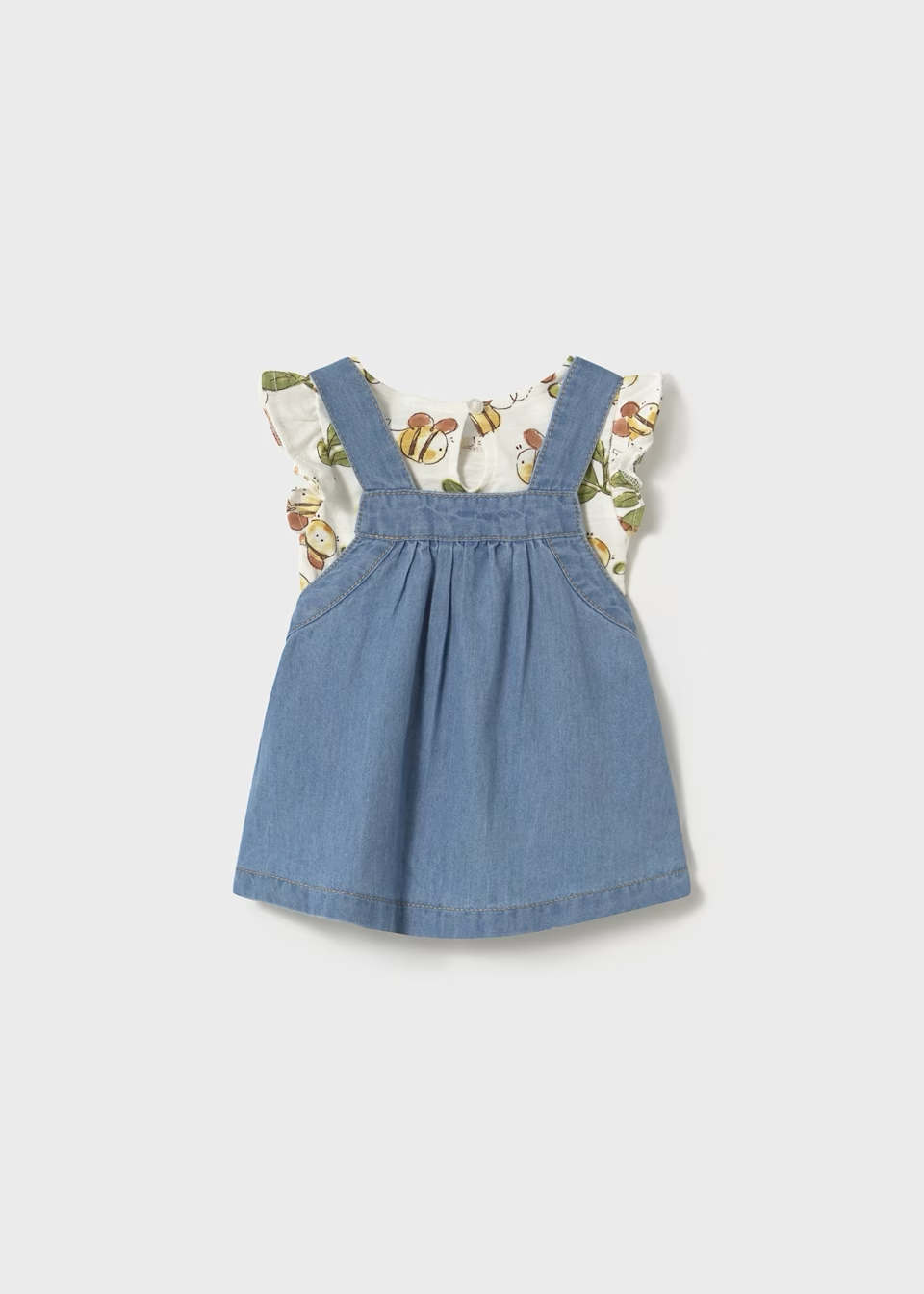 Mayoral Mayoral Skirt Set Bees Blue/White