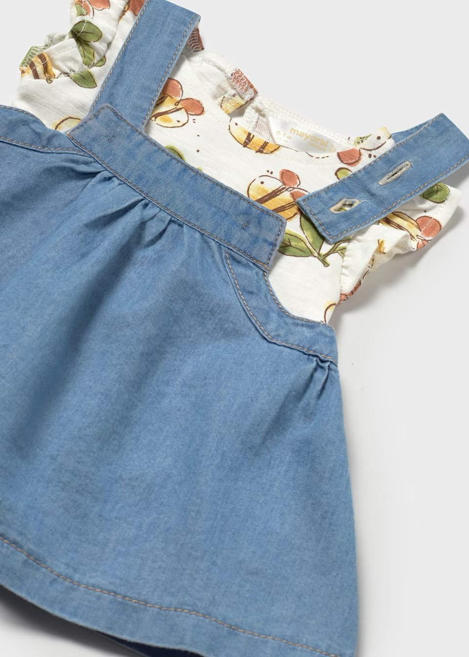 Mayoral Mayoral Skirt Set Bees Blue/White