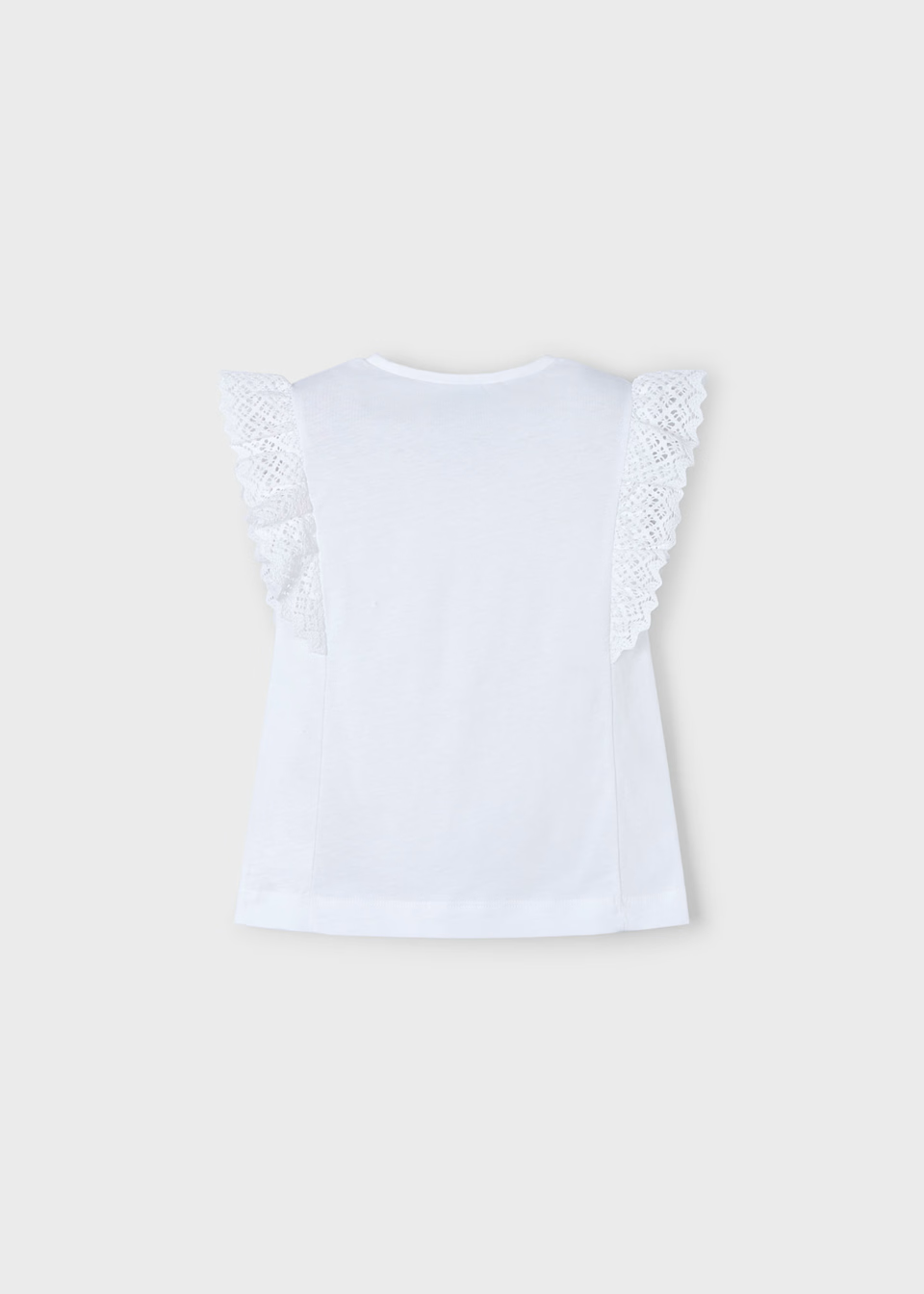 Mayoral Mayoral S/S Crochet T-Shirt White