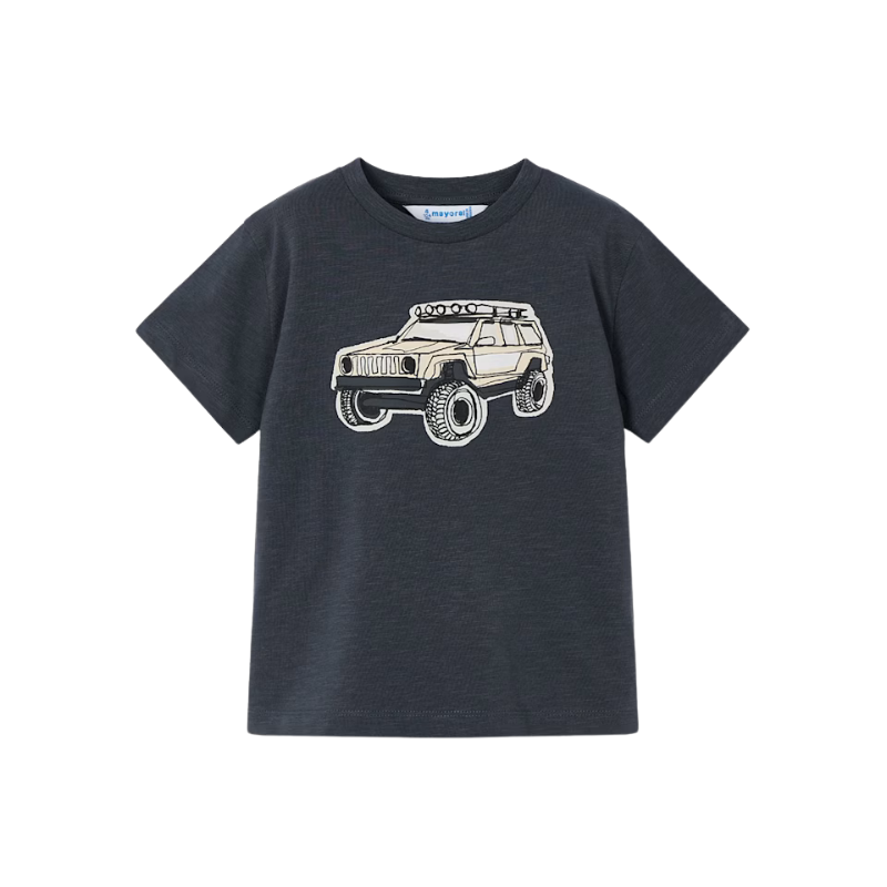 Mayoral Short Sleeve Tee - Asphalt Truck Mayoral Short Sleeve Tee - Asphalt Truck