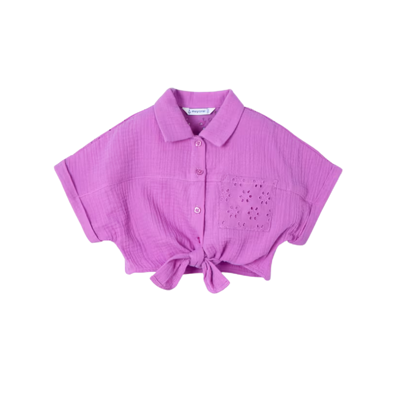 Mayoral Mayoral Collared Blouse Orchid
