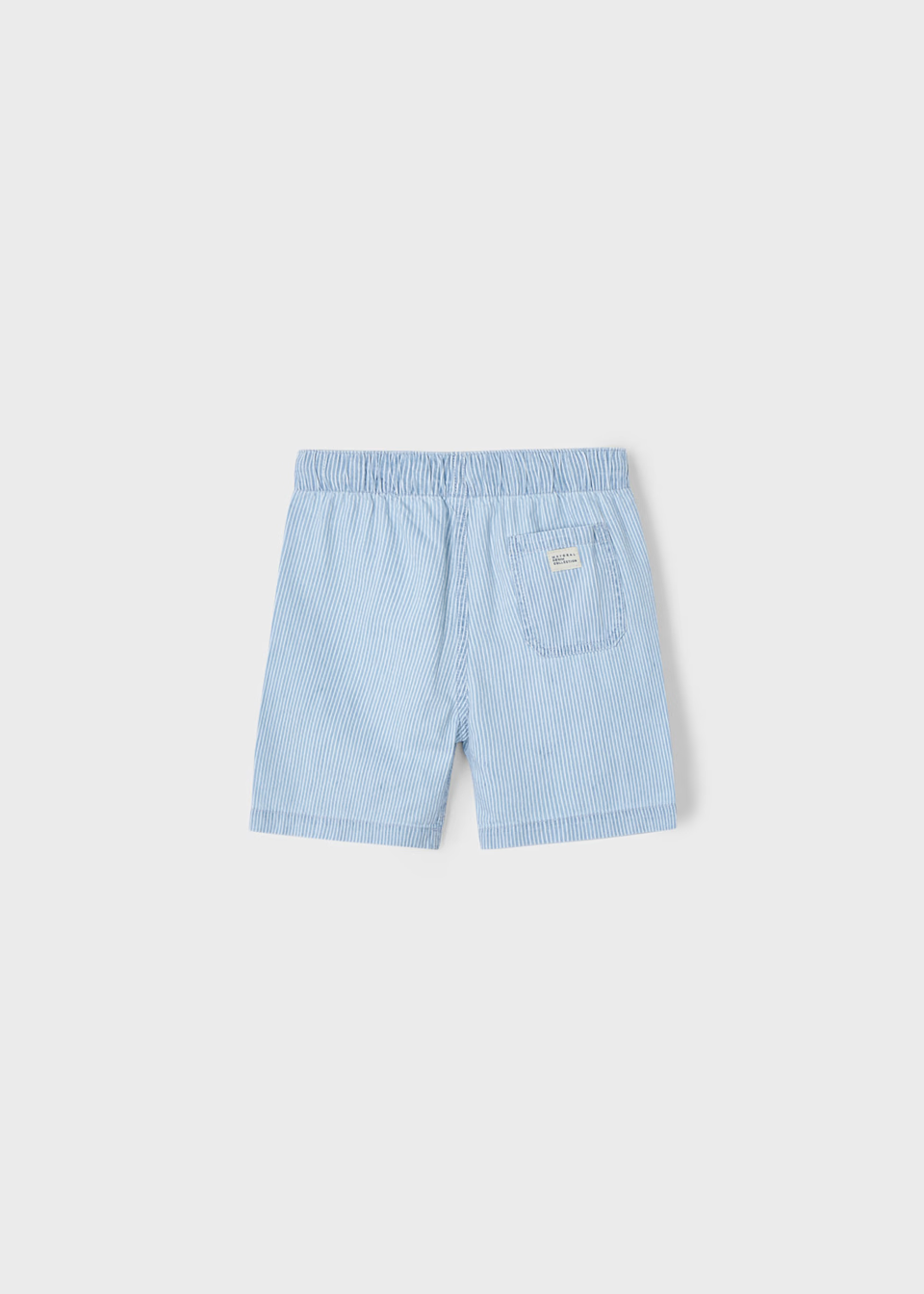 Mayoral Mayoral Denim Bermuda Shorts Blue Stripes