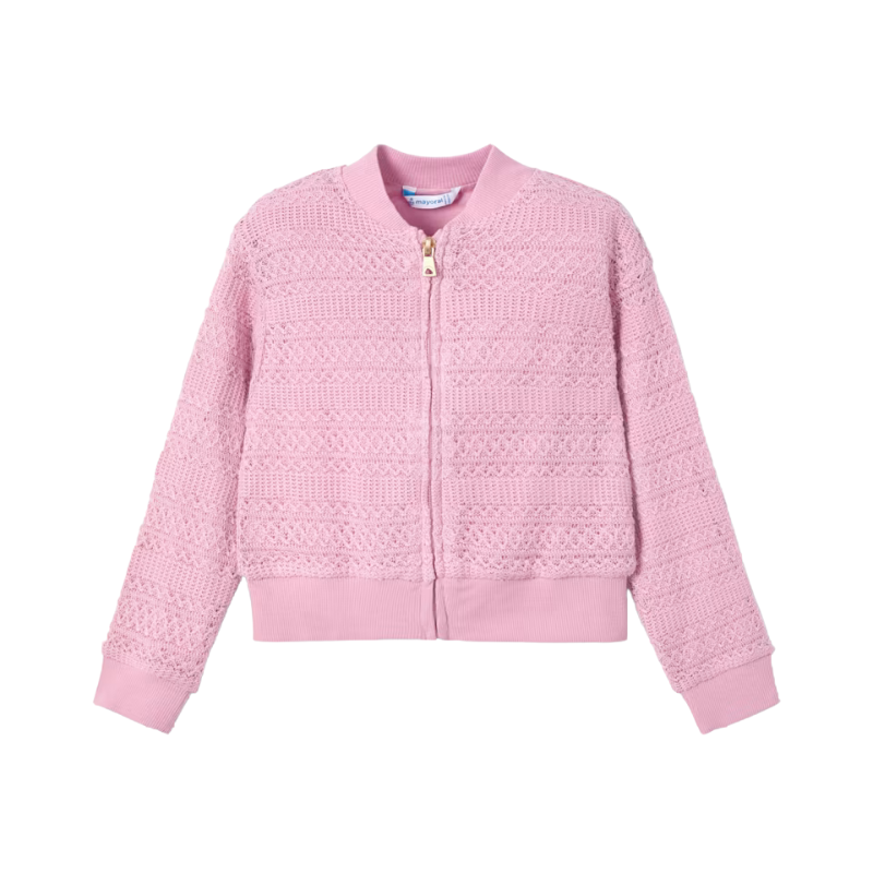 Mayoral Mayoral Crocheted Jacket Rose