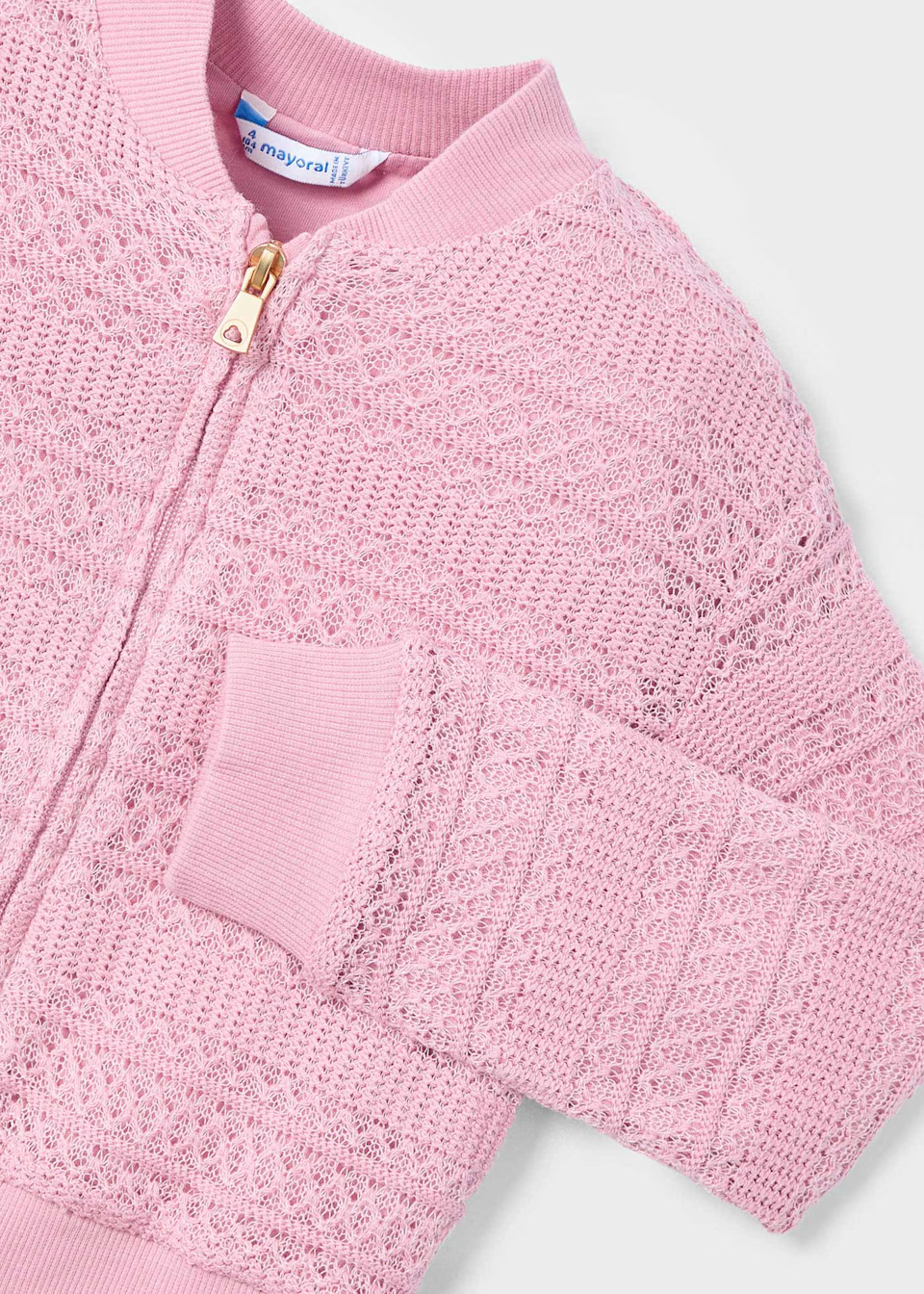 Mayoral Mayoral Crocheted Jacket Rose