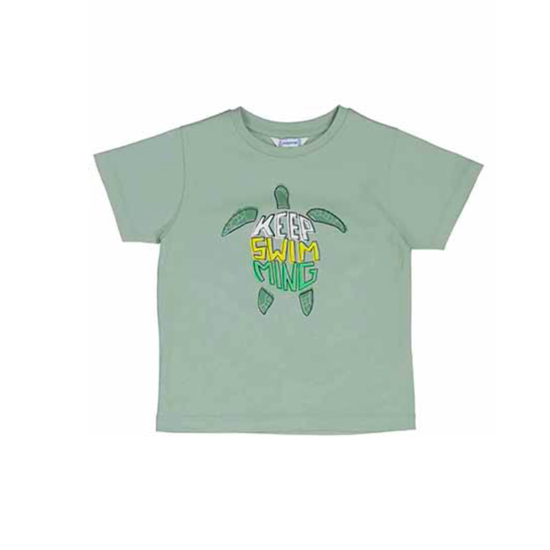 Mayoral Mayoral S/S T-Shirt Turtle Bayleaf/Green
