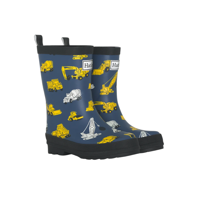 Hatley Hatley Matte Rain Boots Under Construction  Bering Sea