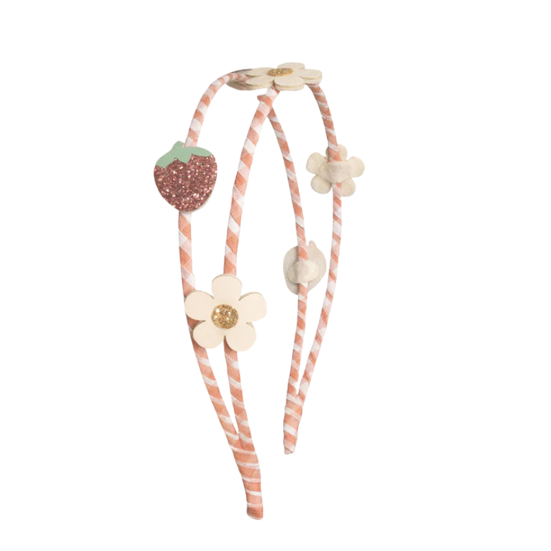 Rockahula Rockahula Double Headband Sweet Strawberry