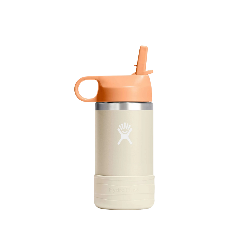 Hydro Flask Hydro Flask 12 Oz Kids Wide Mouth Straw Cap And Boot Coconut