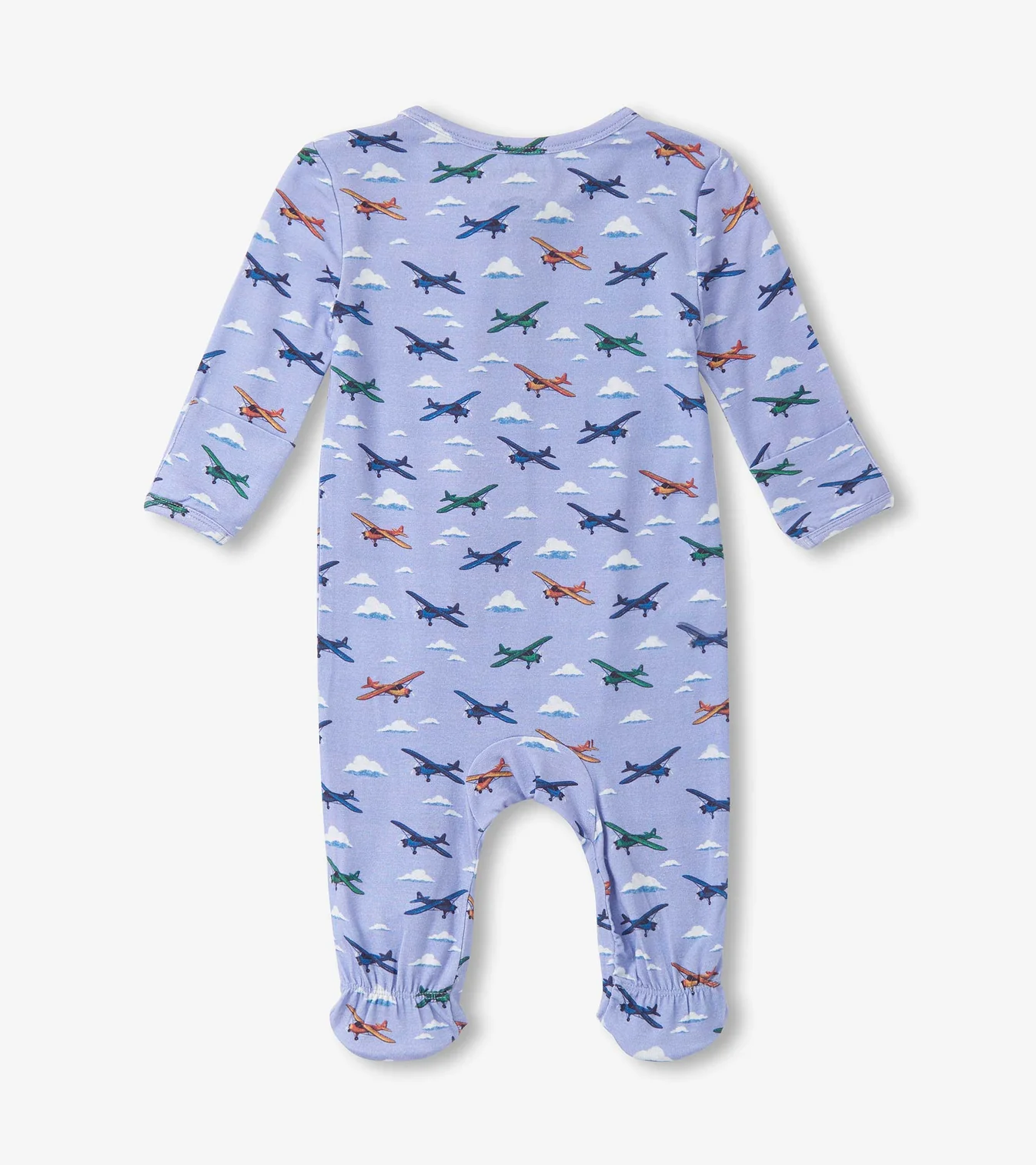 Hatley Hatley Baby Footed Coverall Mini Airplanes Cerulean