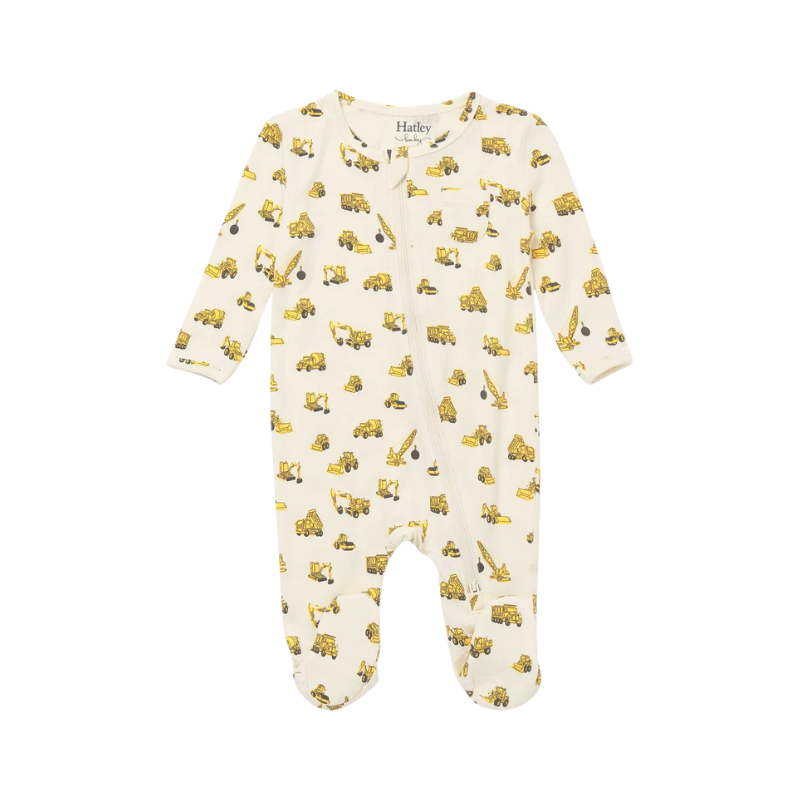 Hatley Hatley  Baby Footed Coverall Under Construction Pristine