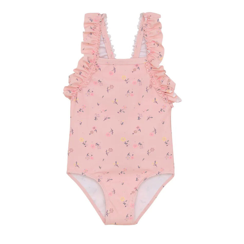 Color Kids Color Kids Swimsuit Frills Aop Coral Blush