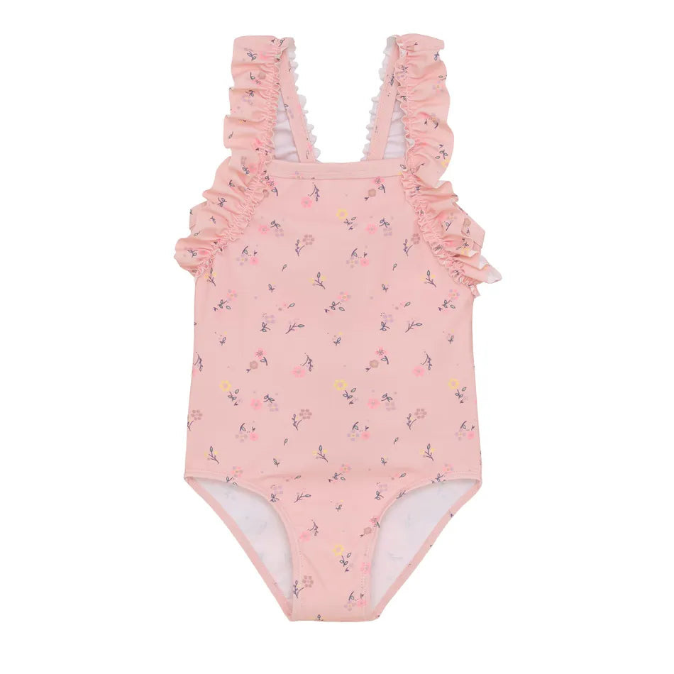 Color Kids Color Kids Swimsuit Frills Aop Coral Blush