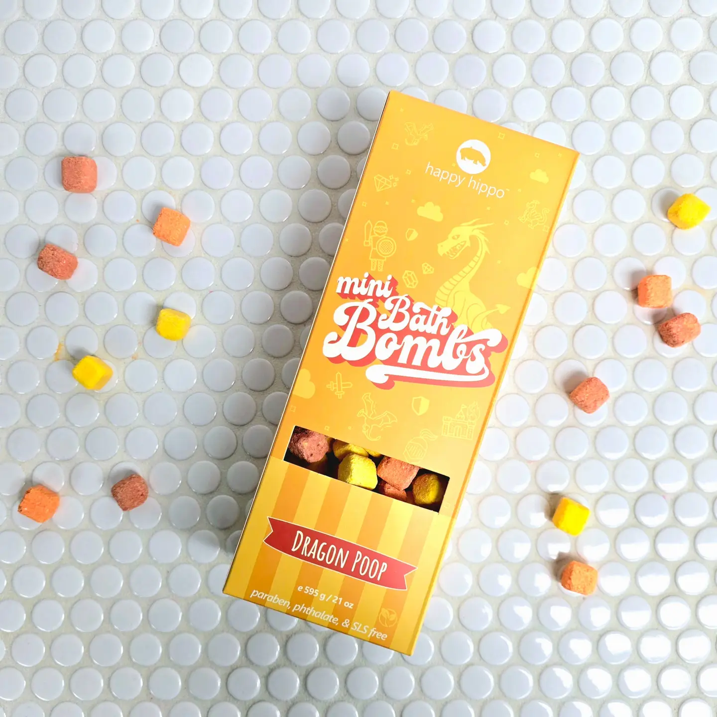 Happy Hippo Bath Happy Hippo Dragon Poop Mini Bubble Bombs 595g