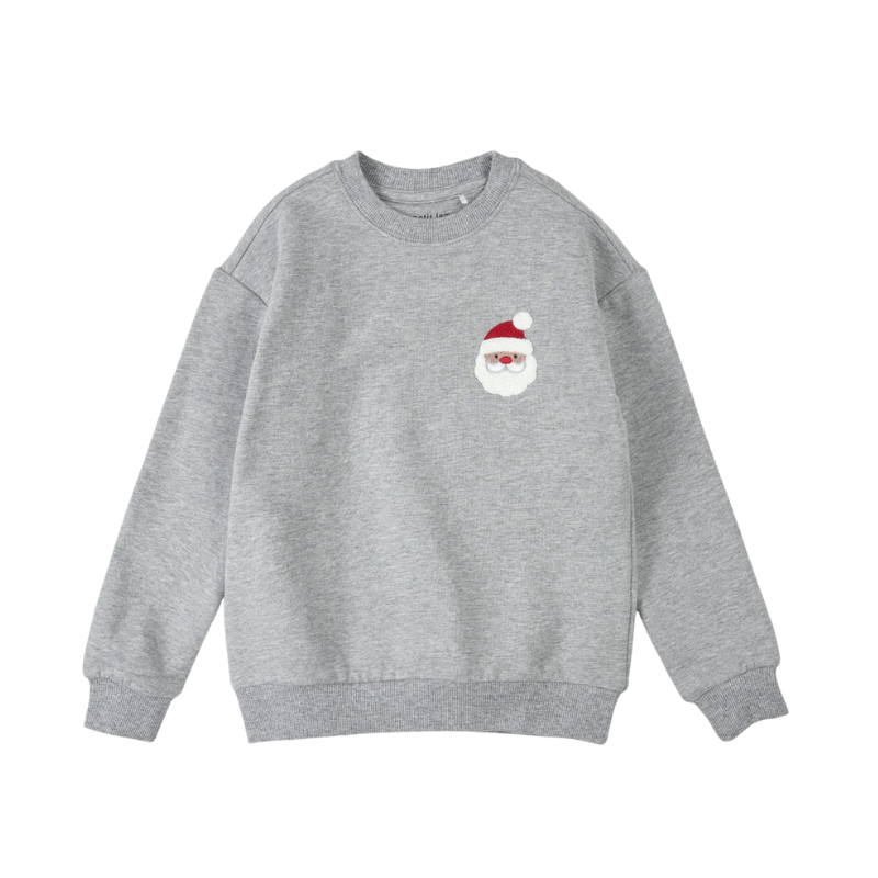 Petit Lem Petit Lem Sweater Santa Light Grey