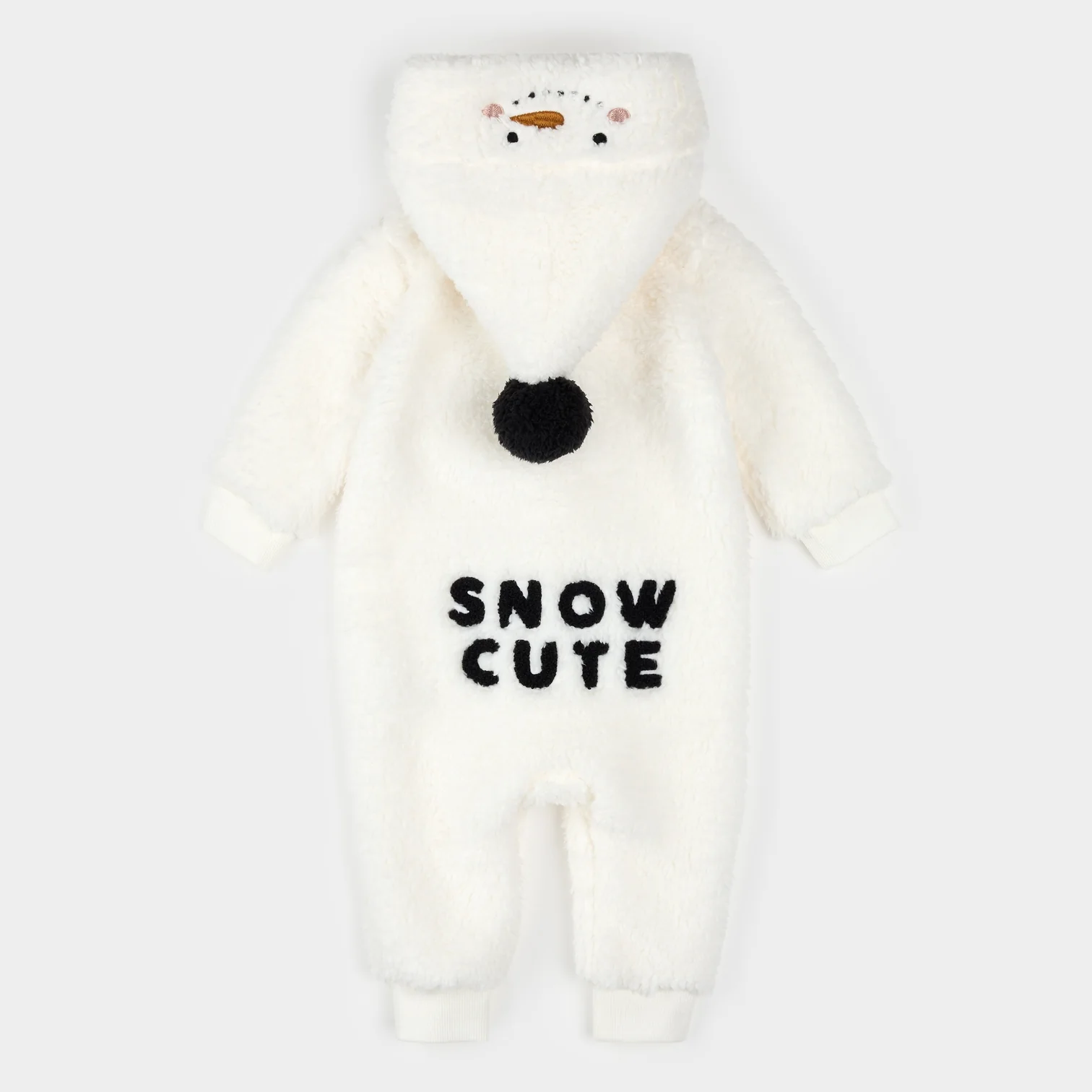 Petit Lem Petit Lem Playsuit Snow Cute Snowman Off White