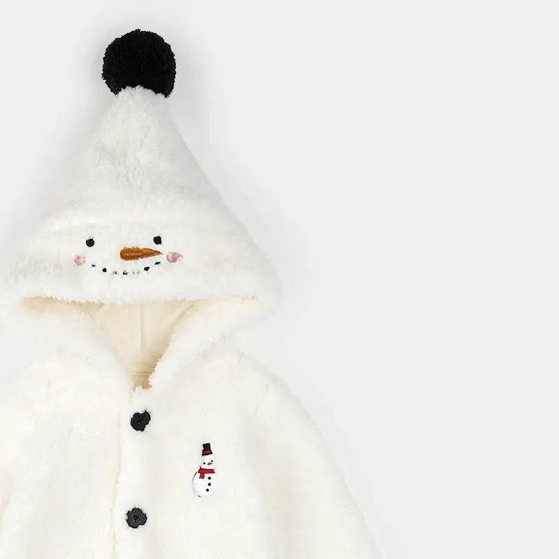 Petit Lem Petit Lem Playsuit Snow Cute Snowman Off White
