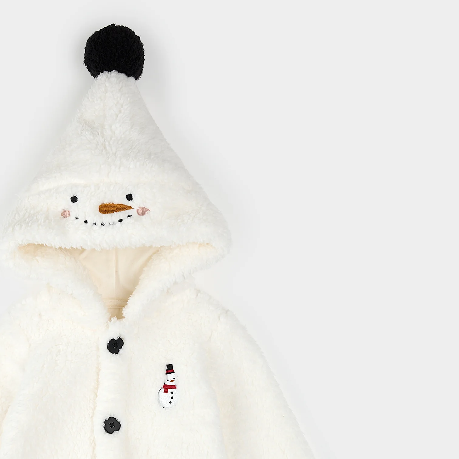 Petit Lem Petit Lem Playsuit Snow Cute Snowman Off White