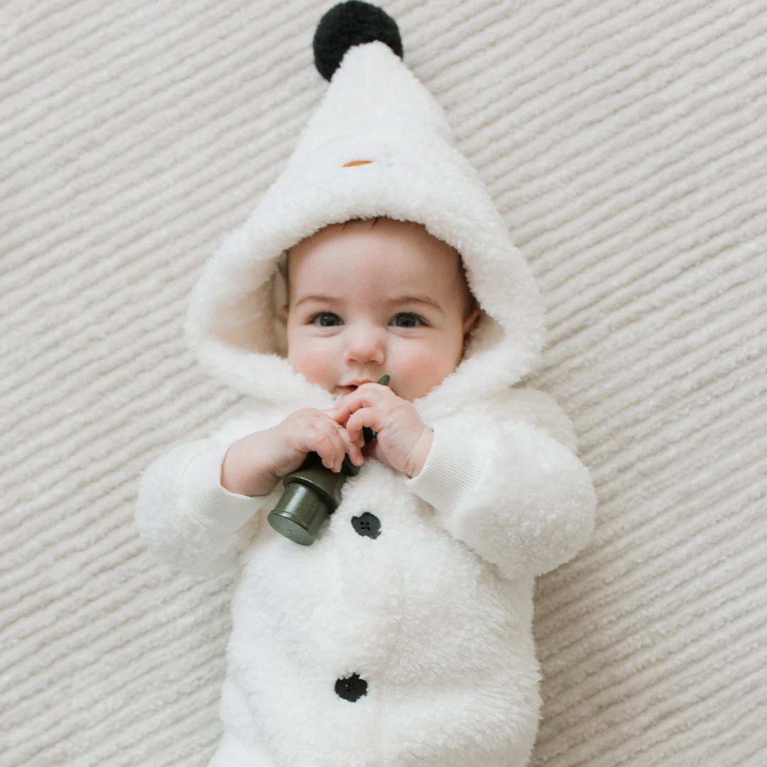 Petit Lem Petit Lem Playsuit Snow Cute Snowman Off White