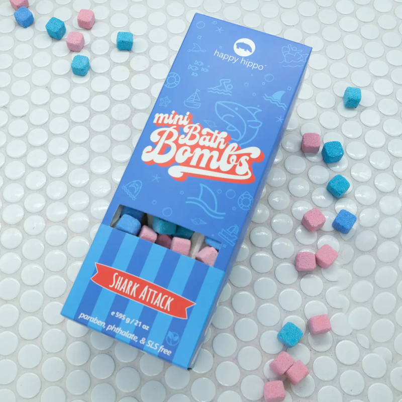 Happy Hippo Bath Happy Hippo Shark Attack Mini Bubble Bombs 595g