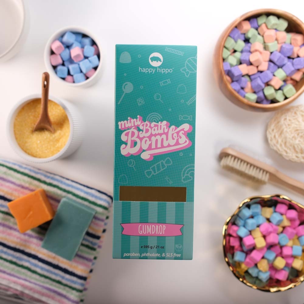Happy Hippo Bath Happy Hippo Gumdrop Mini Bubble Bombs 595g