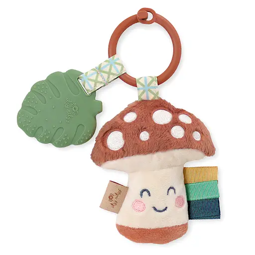 Itzy Ritzy Itzy Ritzy Pal Plush Teether Mushroom 0M+