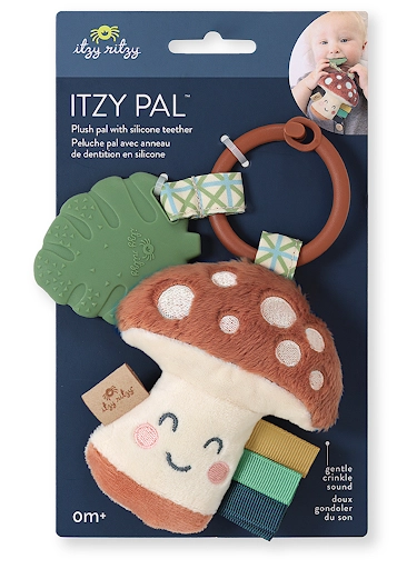 Itzy Ritzy Itzy Ritzy Pal Plush Teether Mushroom 0M+