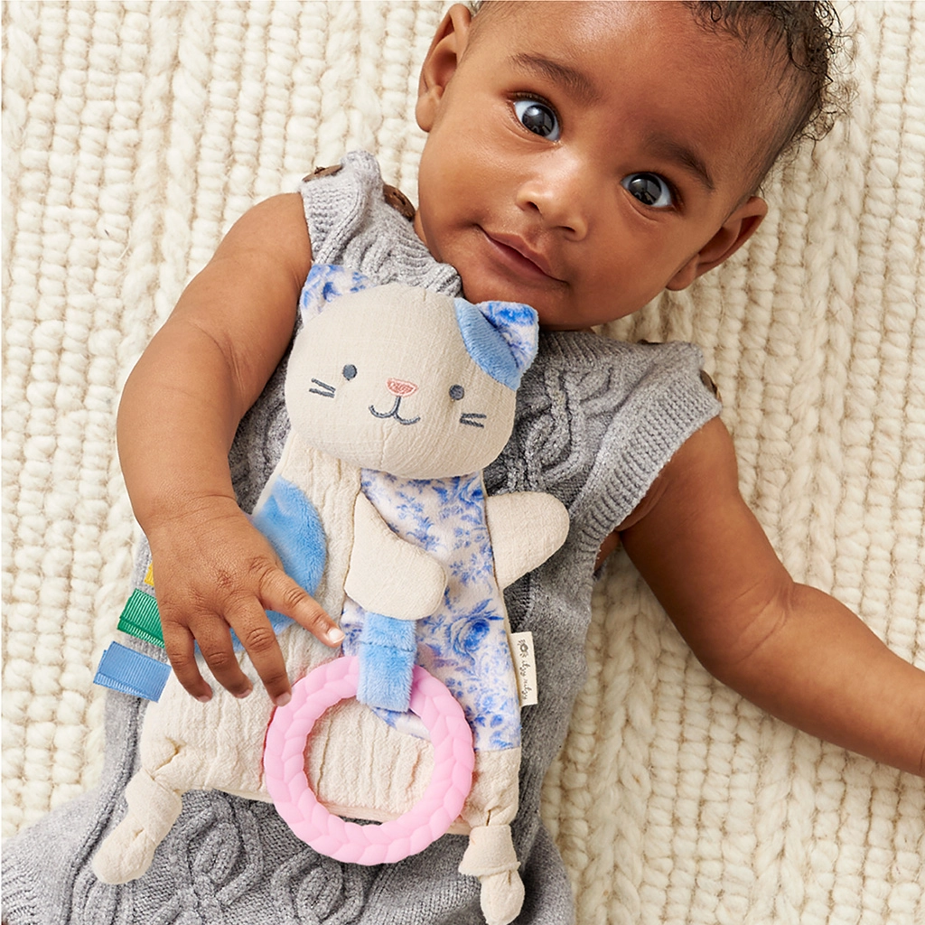 Itzy Ritzy Itzy Ritzy Bitzy Crinkle Sensory/Teether Kitty