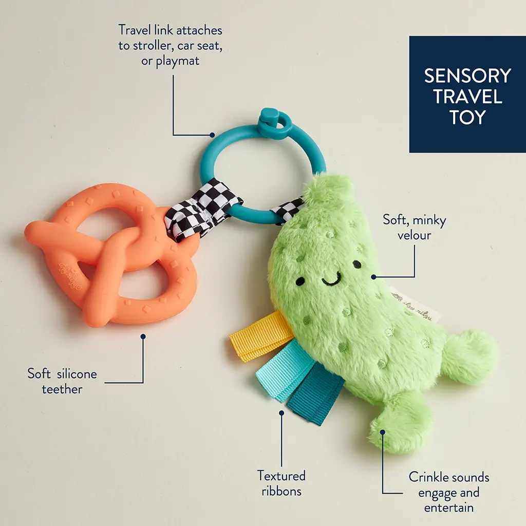 Itzy Ritzy Itzy Ritzy Pal Plush Teether Pickle 0M+