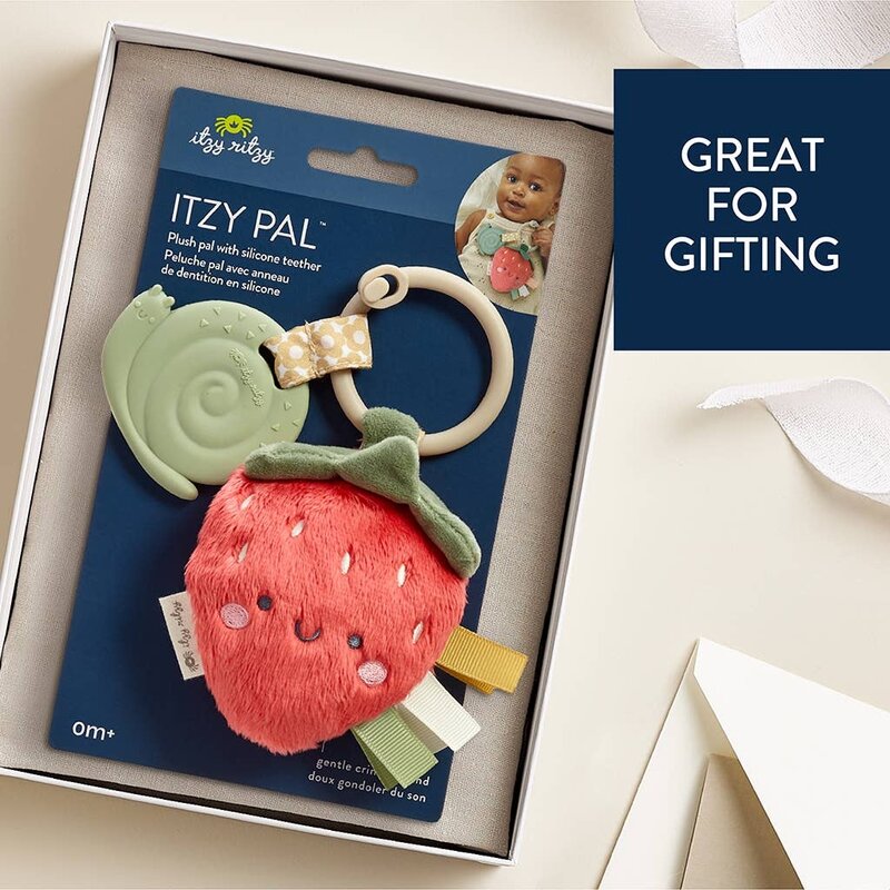Itzy Ritzy Itzy Ritzy Pal Plush Teether Strawberry 0M+