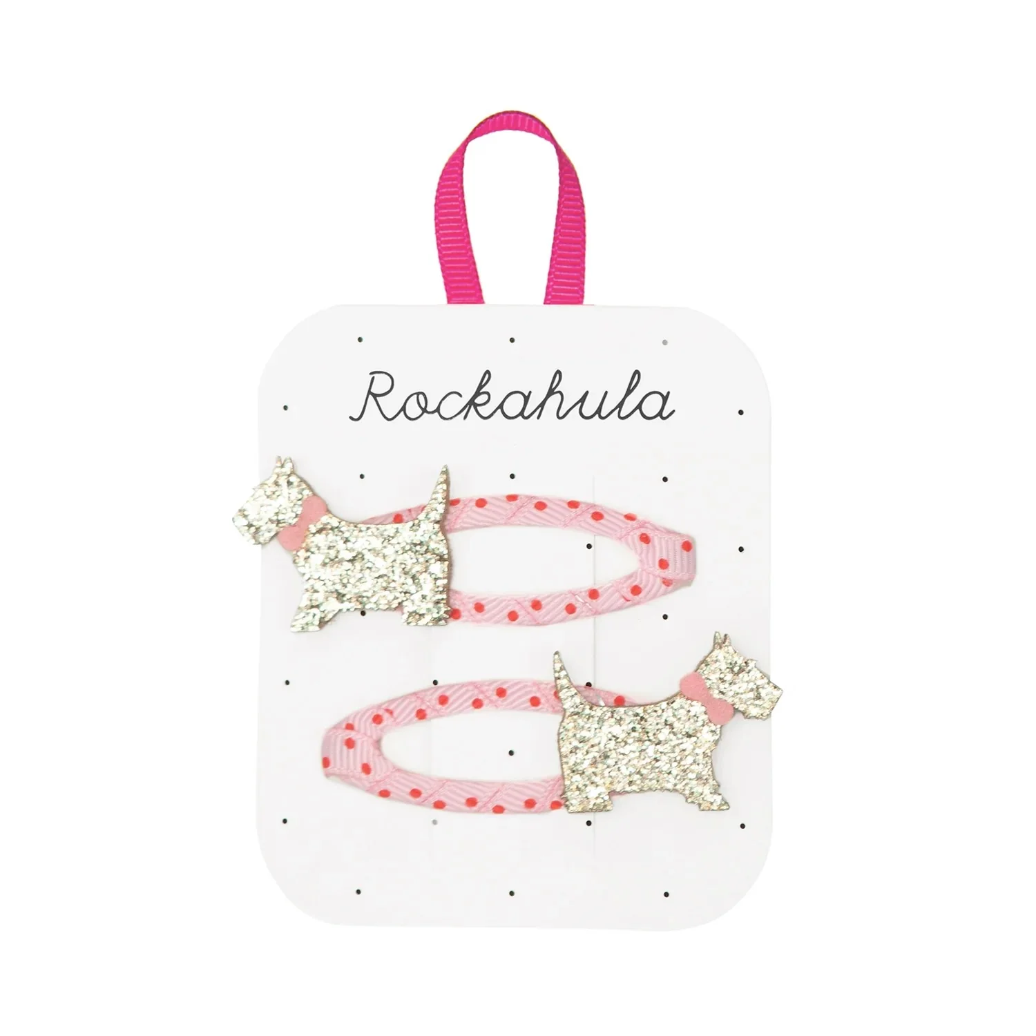 Rockahula Rockahula Hair Clips Spotty Scottie Dog