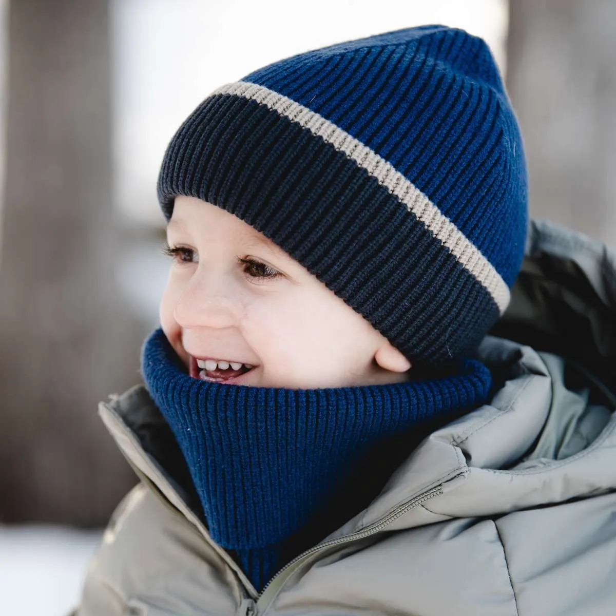 CaliKids Calikids Soft Touch Knit Hat Blue