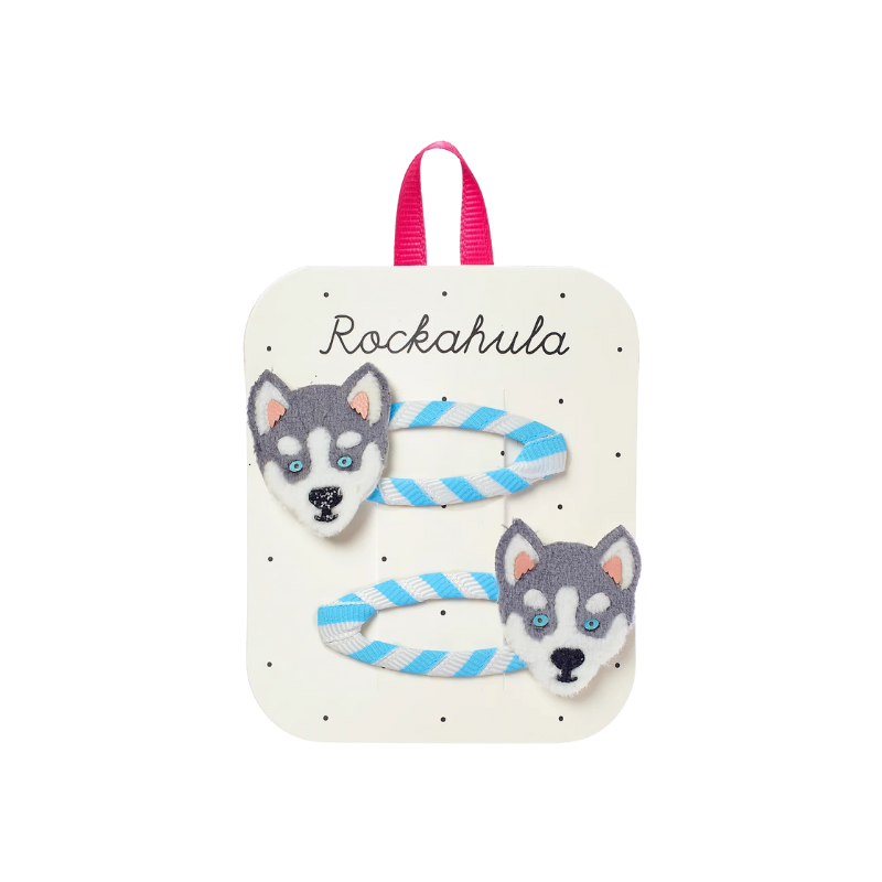 Rockahula Rockahula Hair Clips Husky Dog