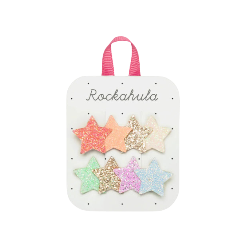 Rockahula Rockahula Hair Clips Rainbow Shimmer Star