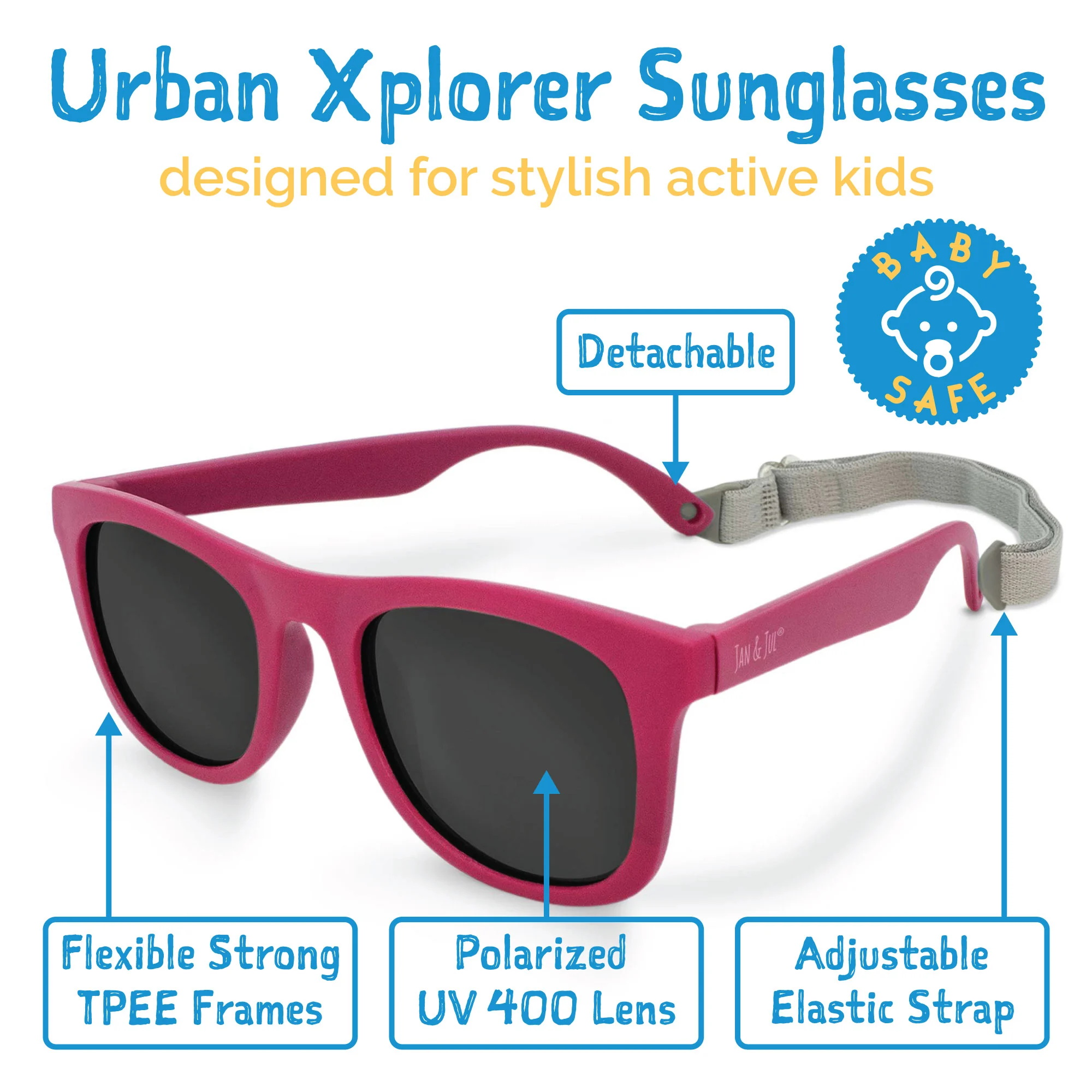 Jan & Jul Jan & Jul Polarized Sunglasses Orchid