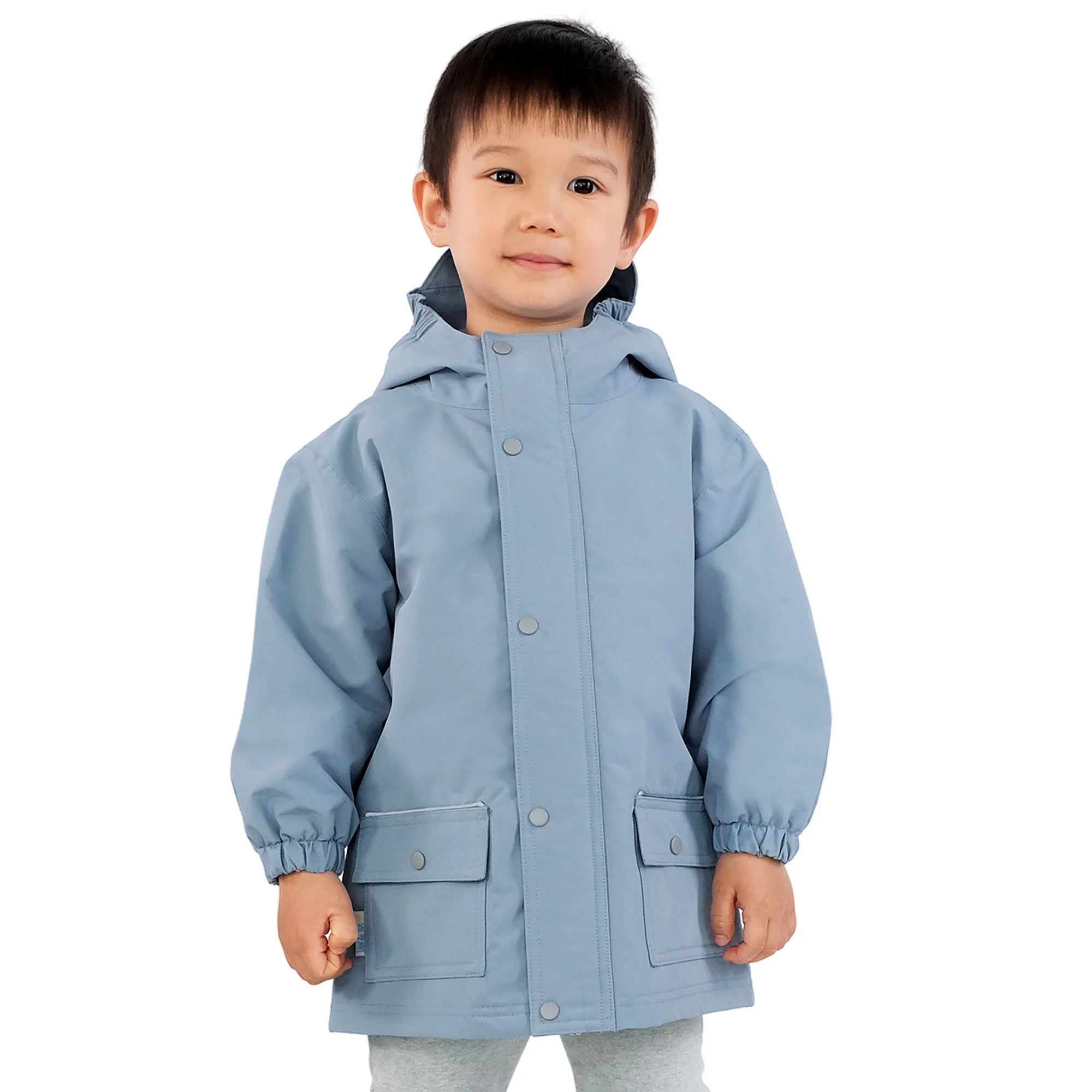 Jan & Jul Jan & Jul Fleece Lined Rain Jacket Dusty Blue