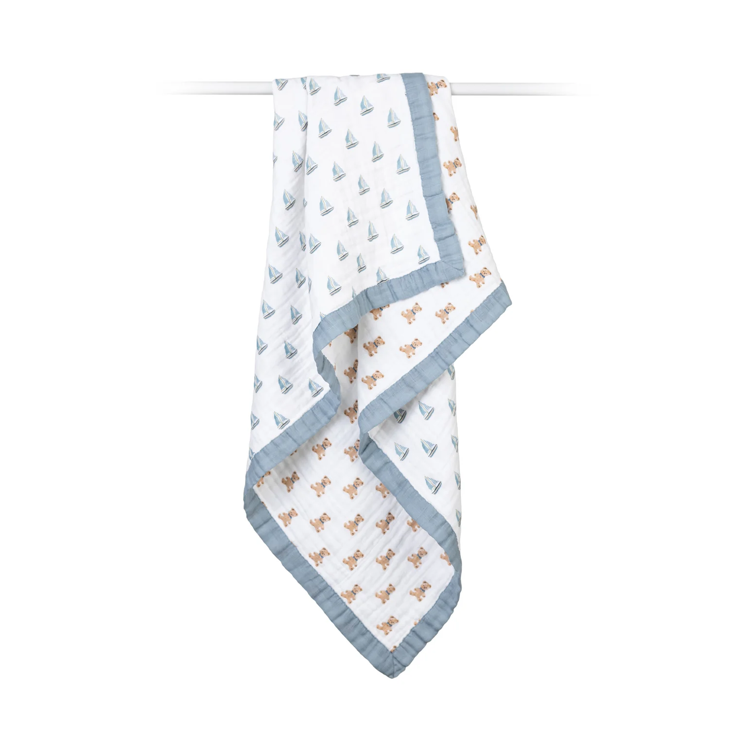 Lulujo Lulujo Classic Cotton Quilt Vintage Bears & Sailboat