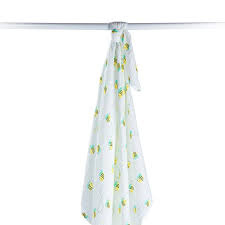 Lulujo Lulujo Muslin Swaddle Bumbling Bee 47" x 47"