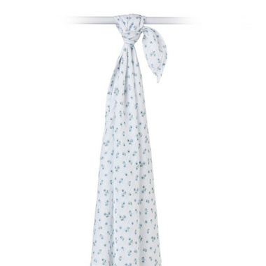 Lulujo Lulujo Muslin Swaddle Blueberries 40" x 40"
