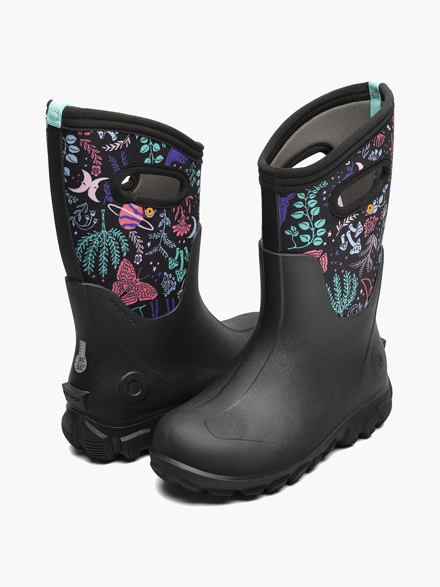 Bogs Bogs Classic Seamless Cosmic Forest Black Multi