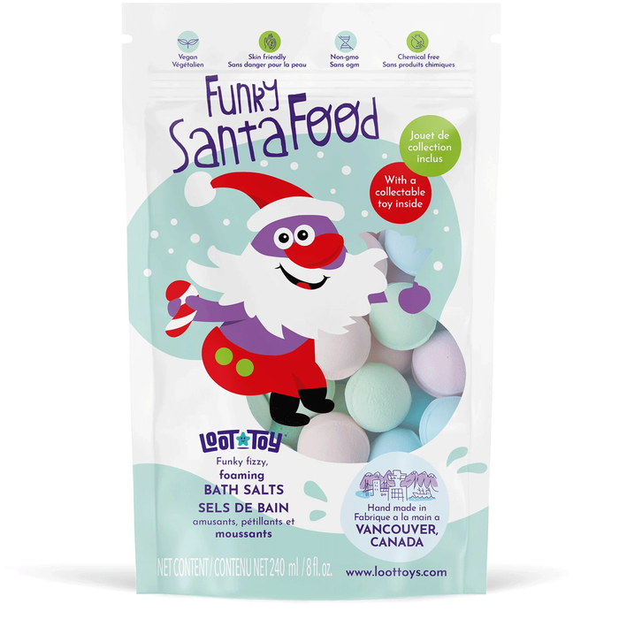 Loot Toy Loot Foaming Bath Salts Funky Santa Food