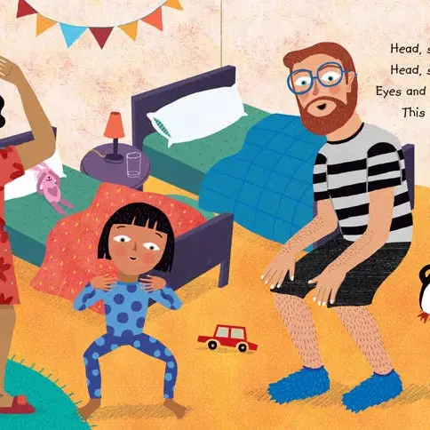 Barefoot Books Books Head, Shoulders, Knees and Toes Hardcover with CD